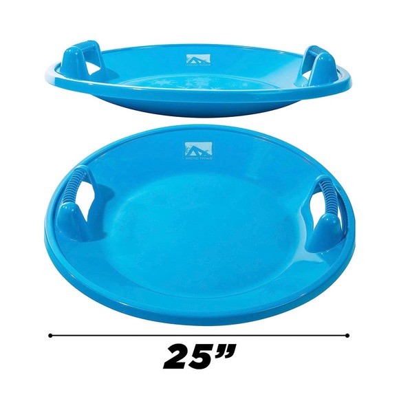 Franklin Sports Kids Toboggan Sled Arctic Trails Snow Saucer Winter Fun MSRP $44 - Picture 3 of 6
